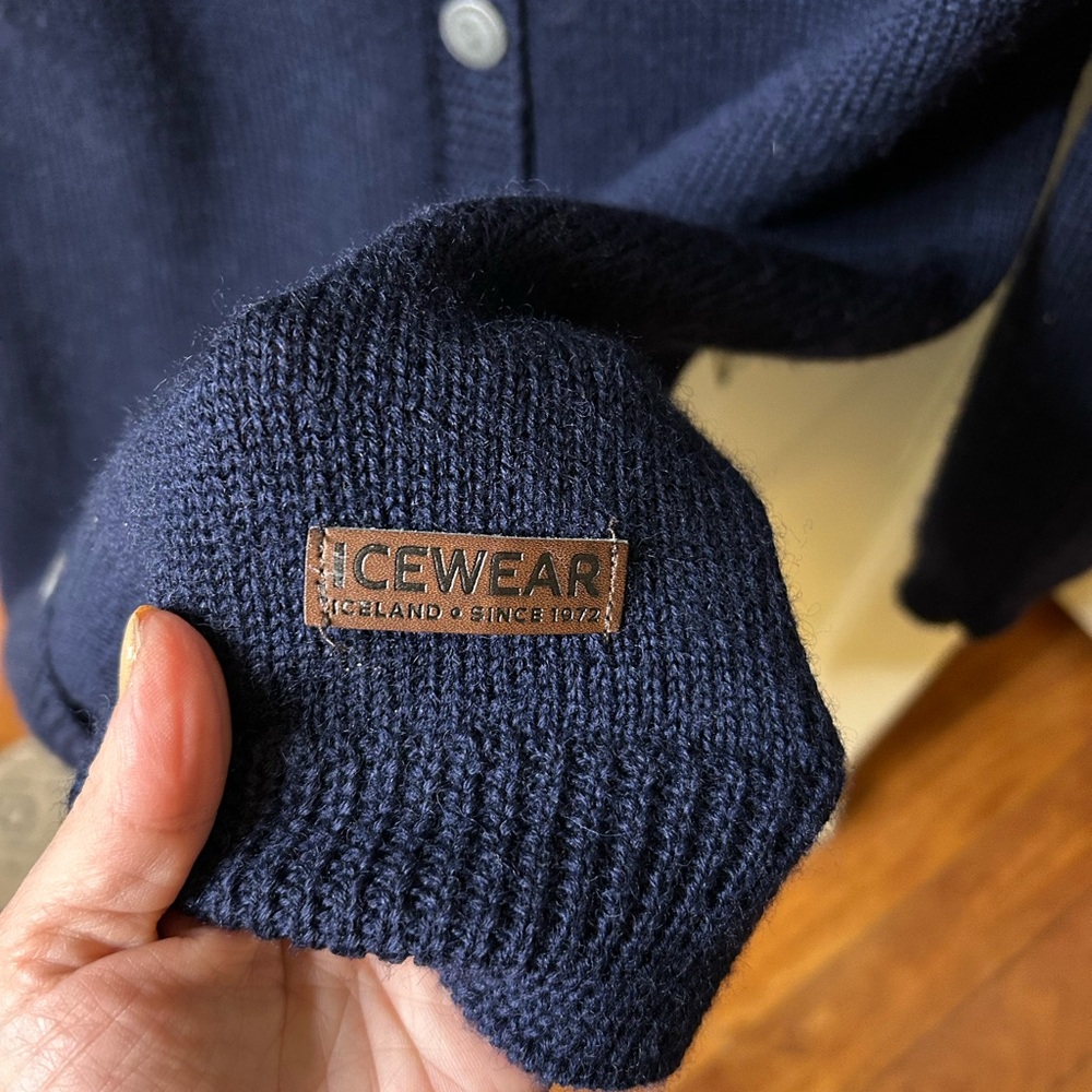 Icewear Navy Patterned Cardigan - image 5